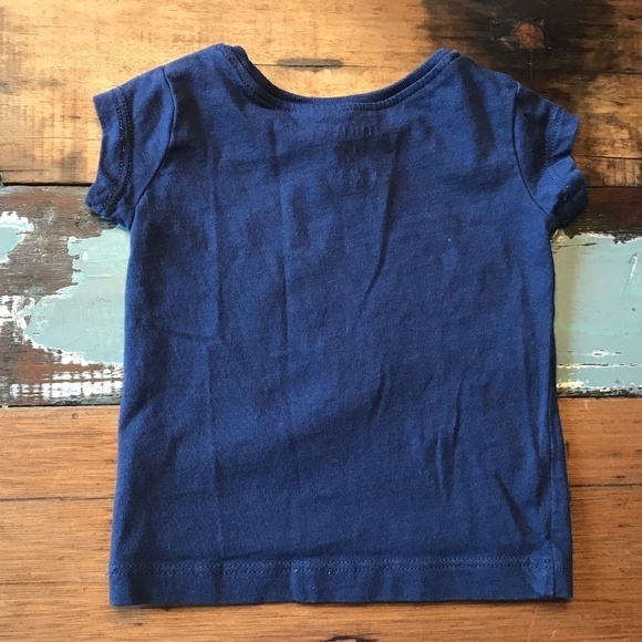 Short sleeve Navy Unicorn Graphic Tee Baby Size 3m - Picture 2 of 3